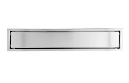 REJILLA RECTANGULAR INVISIBLE 60 CM NEGRA EN ACERO INOXIDABLE
